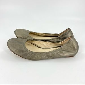 Vera Wang Lavender Lillian Ballet Flats Metallic Pewter Size 8